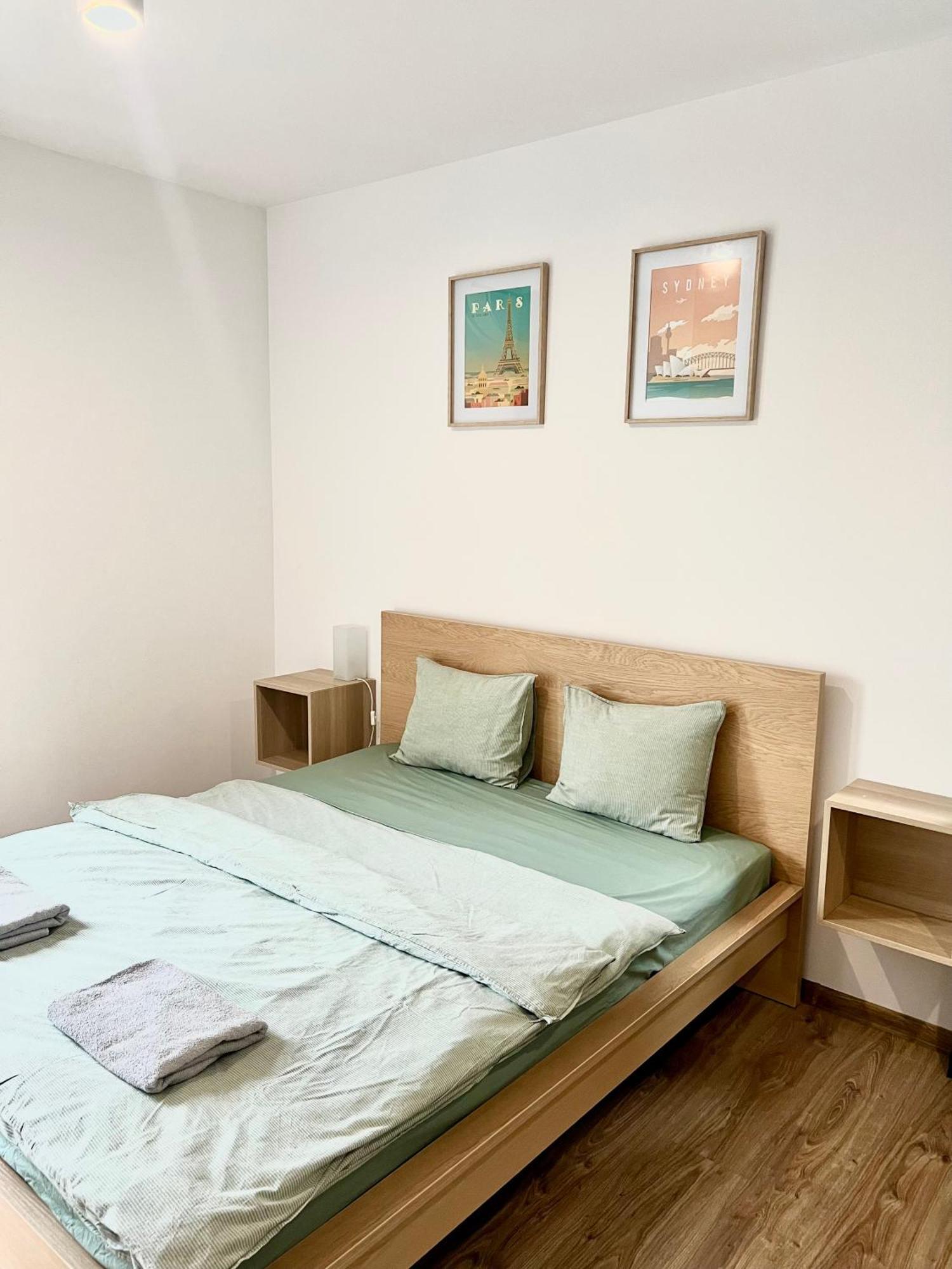 Zielone Apartamenty Katowice خوجوف الغرفة الصورة